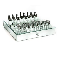 طاولة شطرنج زجاج 35*35 سم X3733B