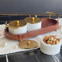 طقم 3صحن مكسرات شايش هنديELEGANT 9258001