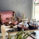 مضيفة خشب غ زجاج هندي ELEGANT 9258010 كبير
