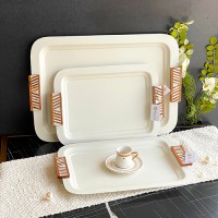 صينية مستطيل L بيج هنديELEGANT 9258144