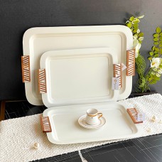 صينية مستطيل بيج هنديELEGANT 9258143 وسط 