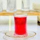 طقم 6 كاسة شاي محزز اطار ذهبي 