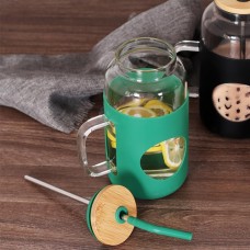 كاسة زجاج مصاصة غطاء بامبو 1.5L 9250900