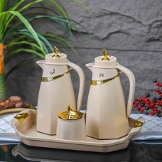 طقم 2 ثيرموس + صينية + سكرية 