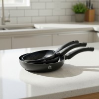 طقم 3 قلاية اسود 18/20/22  AHOME 9259229