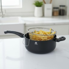 مقلى شبس اسود 24سم  A HOME 9259235