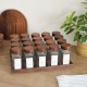 طقم 20مطربان بهار زجاج غطاء  بني MILA  A855