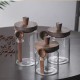 مطربان زجاج غطاء خشب ملعقة وسط 9244281