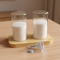 طقم 2 مملحة زجاج ستاند بامبو 9244394 bf