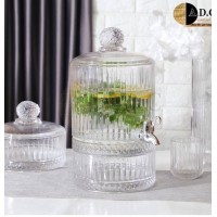 خزان عصير زجاج حنفية 4.5 لمضيفة 