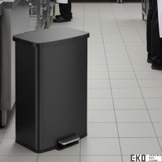سطل نفايات مستطيل دعسة اسود 50لتر Eko