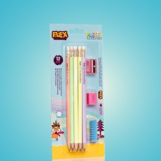 12 قلم رصاص+محاية FLEX 05218 