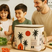 شنطة حافظة طعام28*33  قماش 9251352