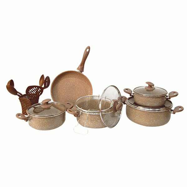 A set of Turkish granite dishes 17 pieces A set of Turkish granite dishes 17 pieces