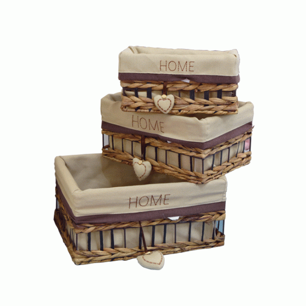 3 Rattan Rattan Basket Set 3 Rattan Rattan Basket Set